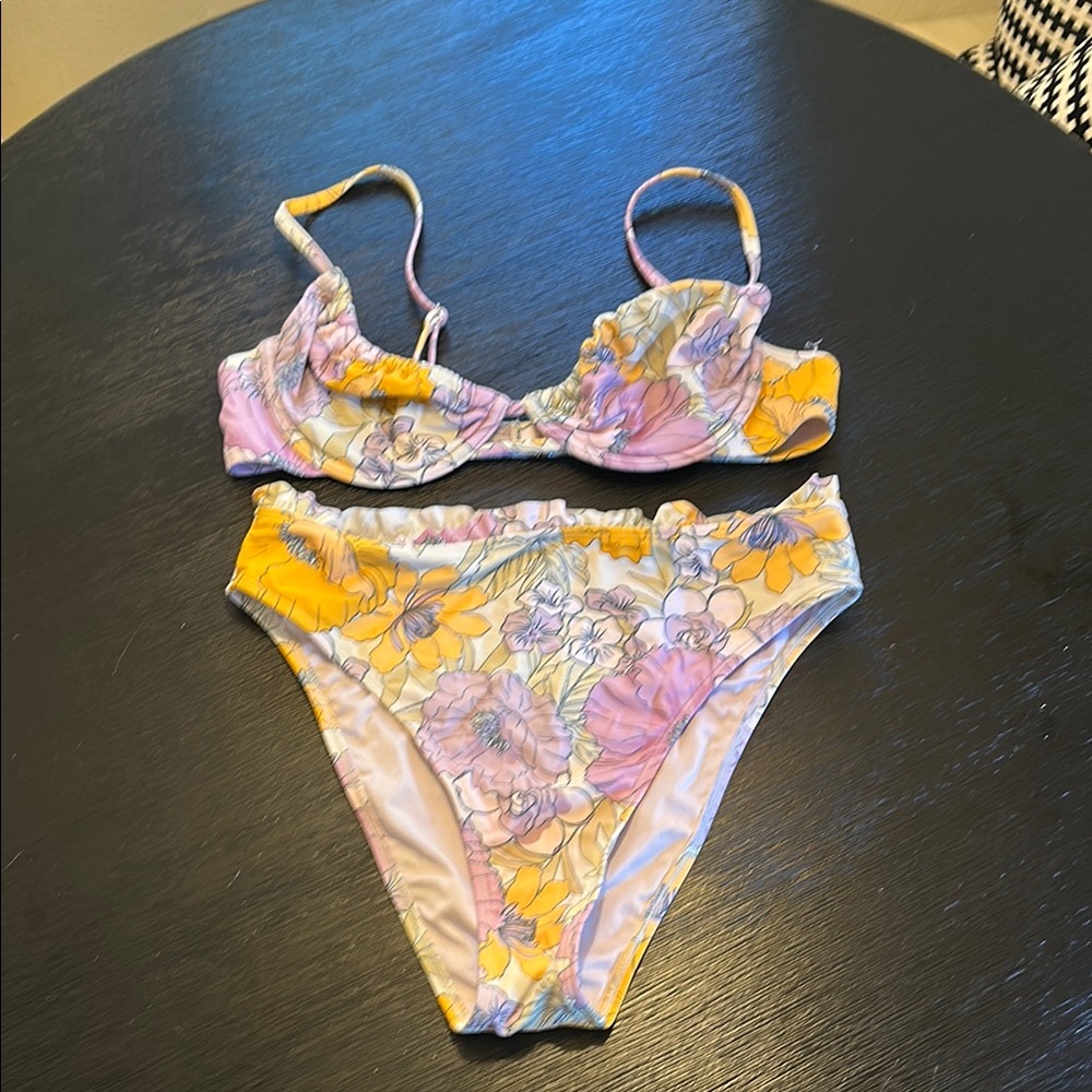 Floral Print Women's Intimate Set